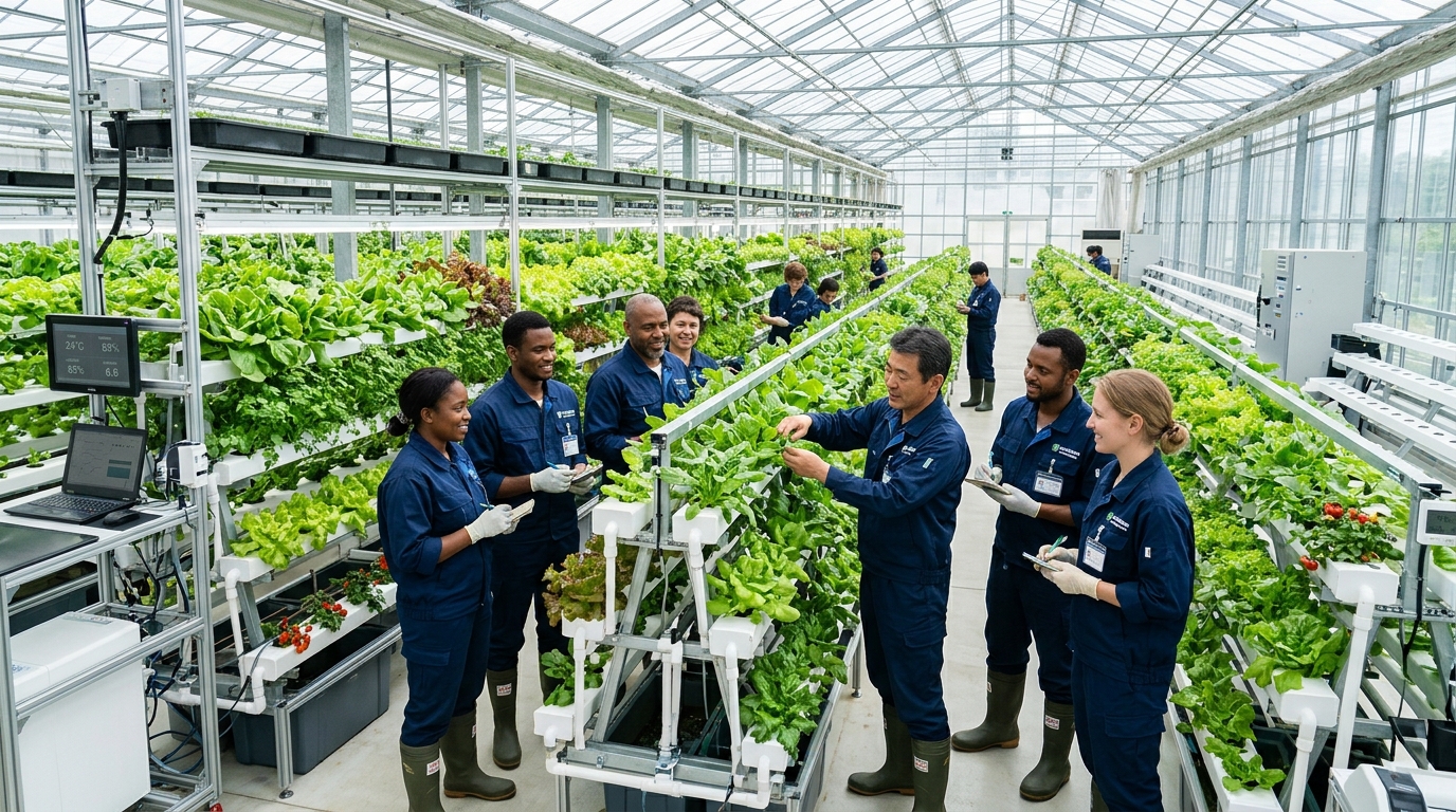 Agricultural skills and greenhouse training